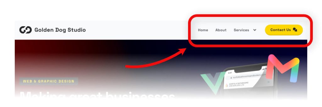 Nav menu example